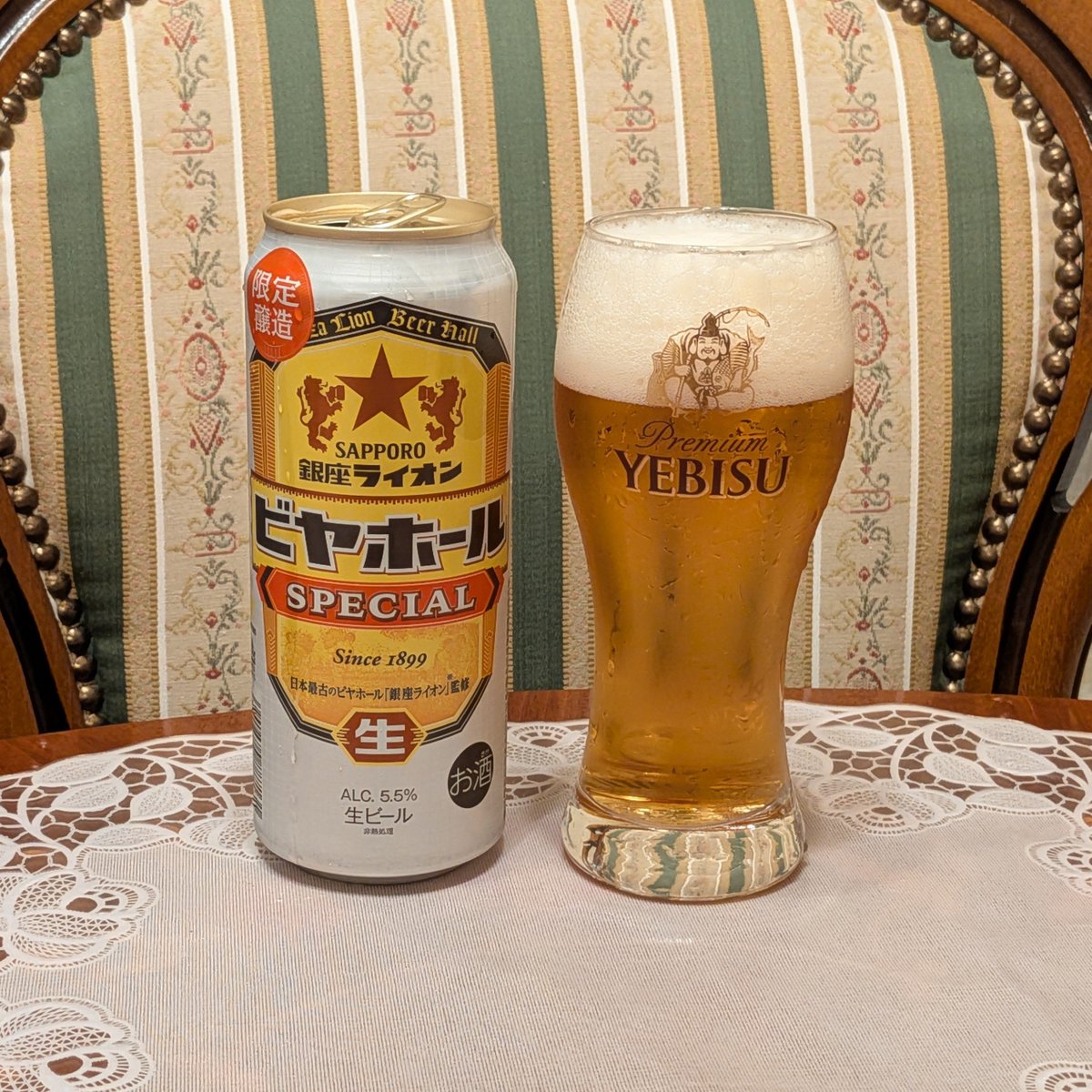 KIKU03418942's tweet photo. スーパー行ったらビヤホールSPECIALが在庫処分として割引販売
なんと190円!
買うよね〜

冷凍庫で6時間以上落ち着かせてヱビスグラスに注ぐ
このグラスだとぴったり2杯

モルト感が良い

ビールはグラスに注いで完成形

#銀座ライオン #ビヤホールspecial #サッポロビール #一度注ぎ #推しはサッポロ https://t.co/OV9u2irAKb