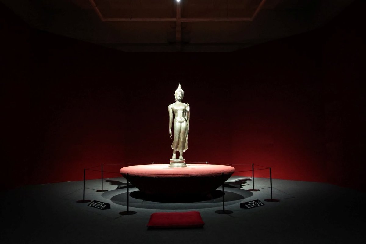 prdthailand's tweet photo. Thailand's Fine Arts Department presents 55 Thai antiquities and Buddhist artworks at "Amazing Thailand: Thai Buddhist Art," Tongdosa Museum, Yangsan, South Korea. On view until 4 Dec 2026, it is Thailand's first exhibition of outstanding antiquities in South Korea. https://t.co/8L9jZYZwn1