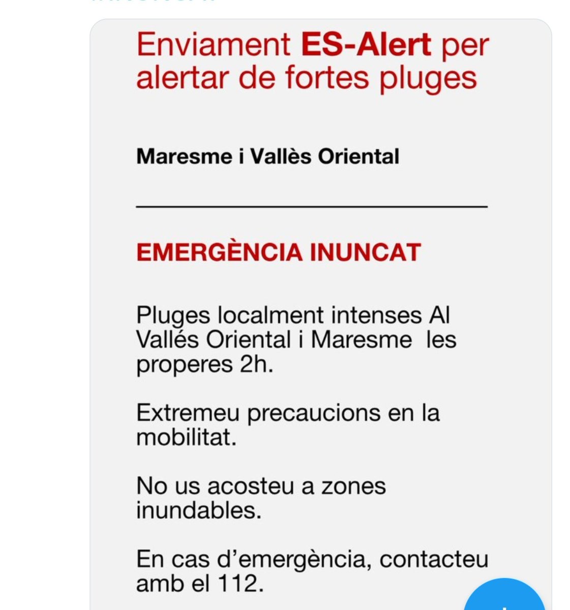 martacava's tweet photo. El cap de setmana era un "no us moveu" i avui, és un "moveu-vos amb molt de compte". Com es nota que és dilluns i toca treballar. https://t.co/y8MYB5dzqF