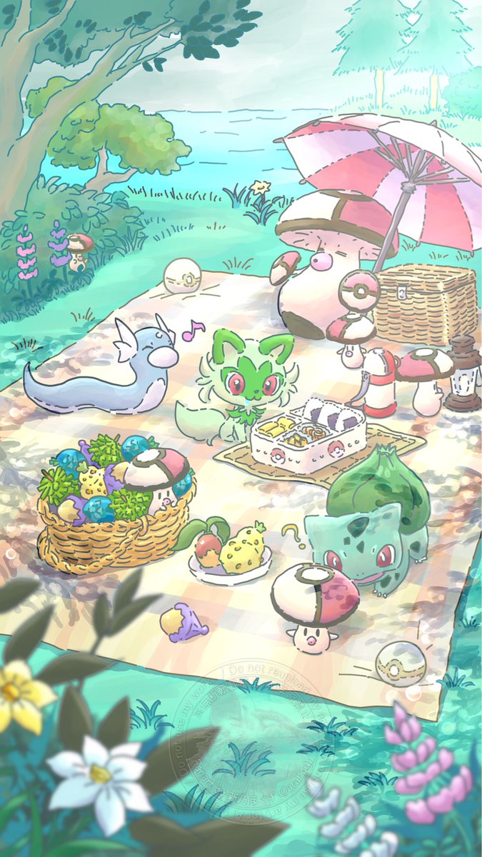arahog's tweet photo. みんなでピクニック🧺
タマゲダケは5匹いるよ。探してみてね
#ポケモンスリープ https://t.co/10iEj6MzUI