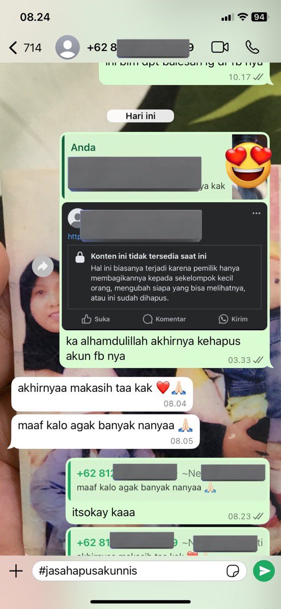 buuas_'s tweet photo. all jasa❗️

- jasa hapus akun - jasa hack akun
- jasa sadap wa - jasa lacak lokasi orang
- jasa pulihkan chat wa - jasa lacak hp hilang by no hp atau imei, jasa pemulihan akun tiktok, facebook, email, line, telegram, twitter dll❗️

order melalui wa di bio https://t.co/GKLBqV8Gsg