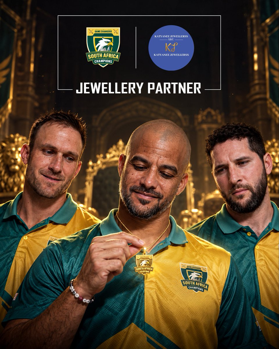 GCSAchampion's tweet photo. We are pleased to announce Katyanee Jewellers as our Jewellery partner for this season 💍💎

 #southafricachampions #gamechangersfzco #wcl2026 https://t.co/3Cvi458IyS