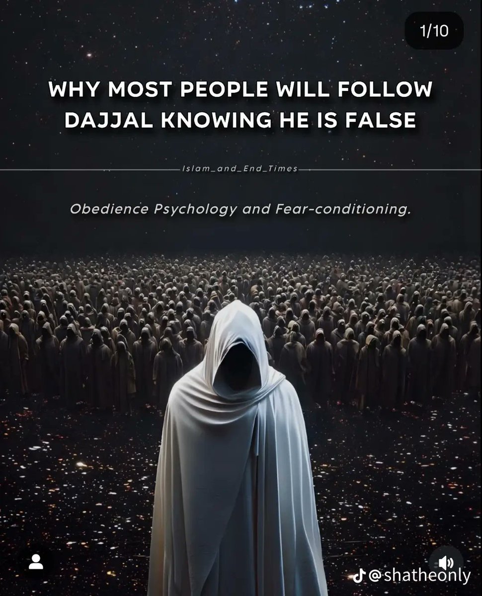 AlHuda247's tweet photo. Why Most People will Follow the Dajjal Knowing he's False...

THREAD https://t.co/kbvwsZi55t