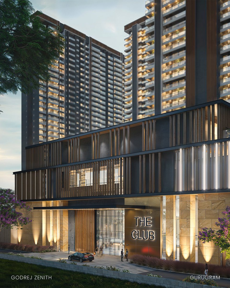 _morphogenesis's tweet photo. Godrej Zenith in Gurugram brings nine free-standing towers around a landscaped podium, preserving wind movement, privacy and openness while supporting wellbeing through shaded greens, sports and a 1.4 km health loop too. https://t.co/GcSZQCjJIU