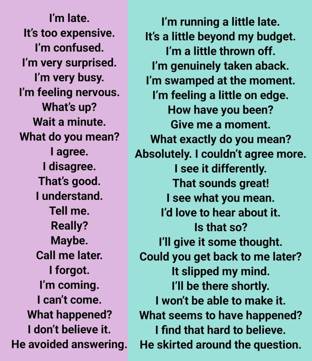 RealEvilEnglish's tweet photo. Basic English 🆚 Advanced Native Expressions https://t.co/Rad10EAPHk