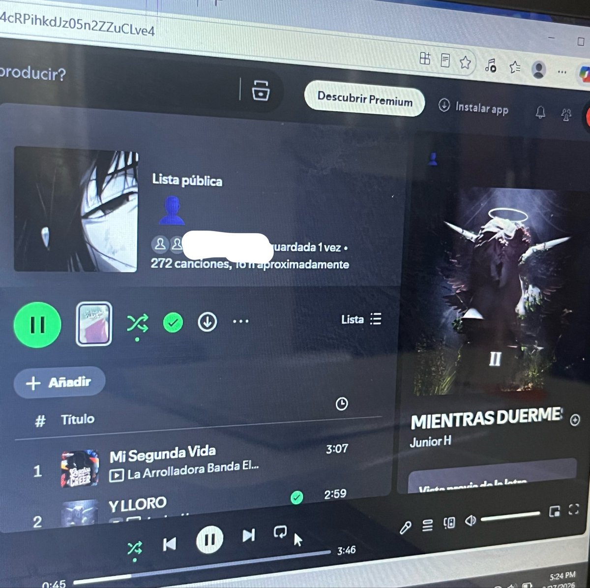 Azulith_'s tweet photo. Wtfff, como le hacen para tener amigos?  A mi me da vergüenza hasta respirar 😭💔 y ola, miren mi Spotify https://t.co/ZU2vcRAwUO