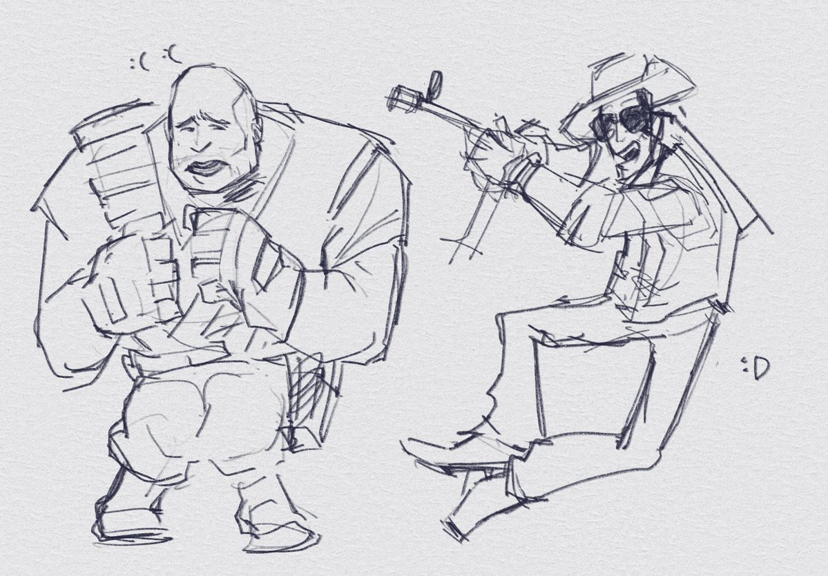 MeowMeows04872's tweet photo. sketches from before #tf2 https://t.co/gn8n3VBnJH