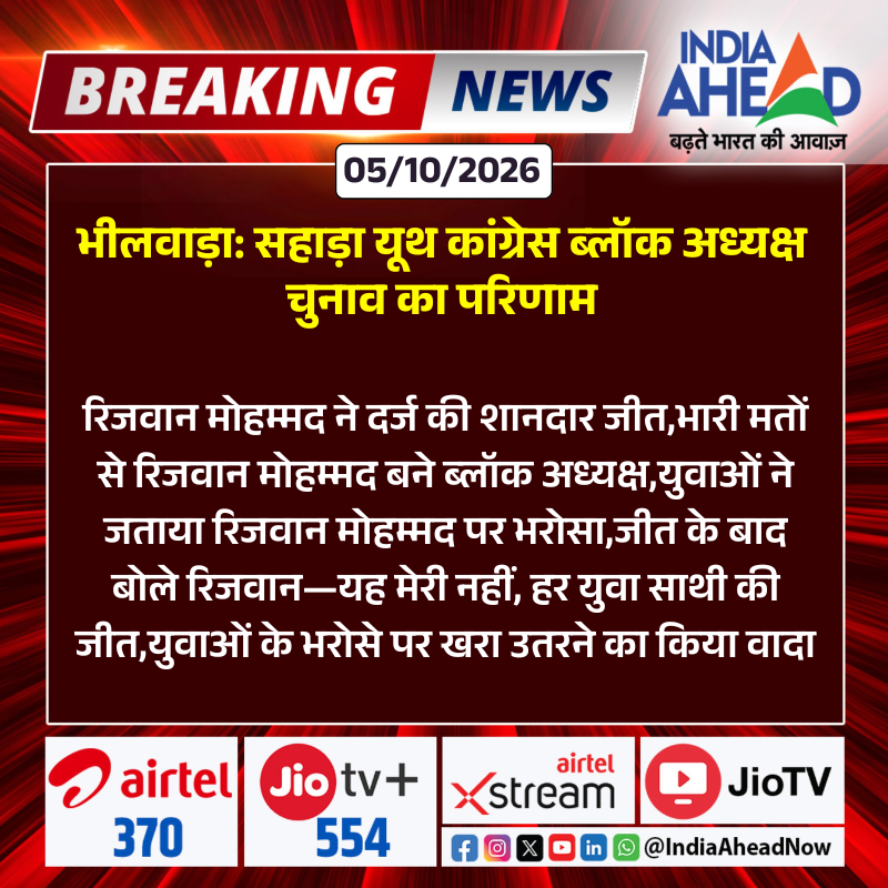 IndiaAheadNow's tweet photo. #Bhilwara : सहाड़ा यूथ कांग्रेस ब्लॉक अध्यक्ष चुनाव का परिणाम

#Sahara #Bhilwara #YouthCongress #RizwanMohammad #Rajasthan #IndiaAhead @INCRajasthan https://t.co/kDlXYG1uwJ