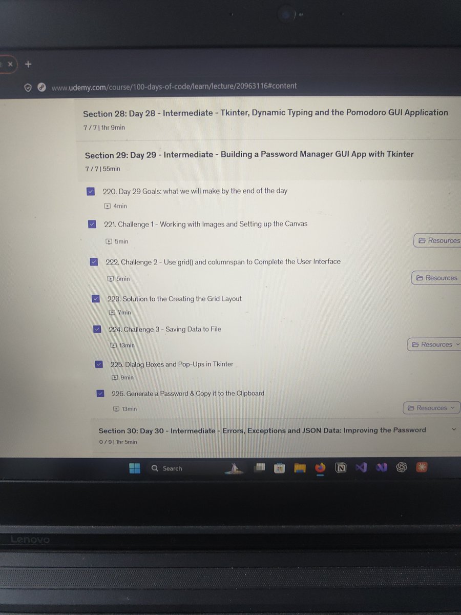 Mopanoixp7's tweet photo. Day 29 of #100DaysOfCode / #100DaysOfPython π
Today I put my Python skills into practice by building a Password Manager! ππ»
π₯ Working with Tkinter to create a GUI
π₯ Generating and managing secure passwords
π₯ Storing and retrieving login information
Another project completed on my Python journey! ππ
