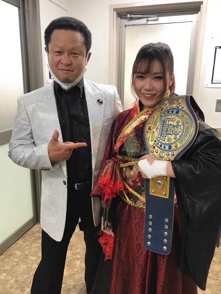 punchtahara's tweet photo. あったよチャンプ！
ありし日のベルト
#iceribbon 
#STARDOM https://t.co/usyfajwRQO