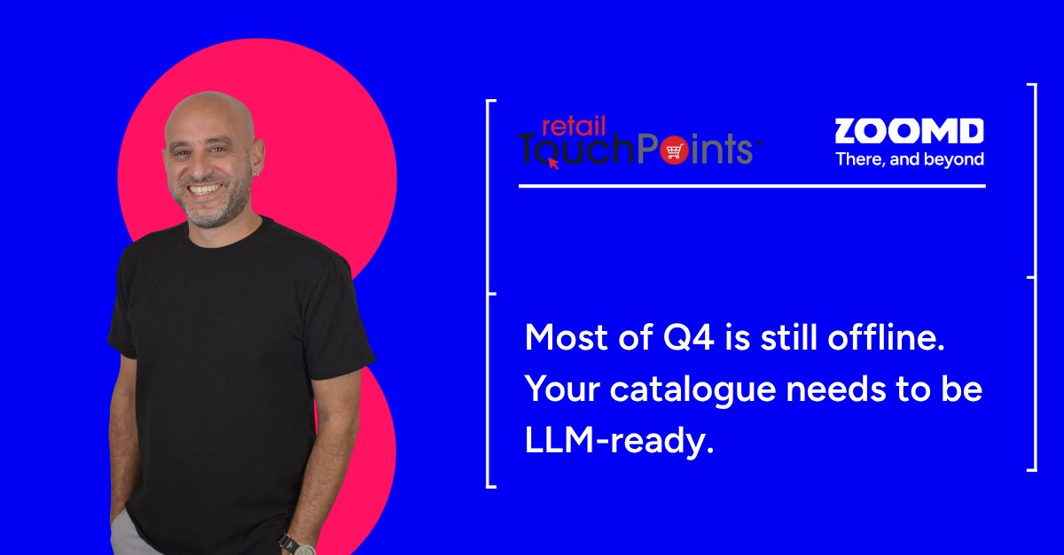 ZoomdTech's tweet photo. OpenAI's ads offering is expanding to more regions and we're testing the waters for our advertisers. Zoomd CGO @argaman_omri on why Q4 belongs to getting your catalogue and digital assets LLM-ready, not to a new ad channel. https://t.co/1fhQWdfoWn
$ZOMD https://t.co/Hq0Eory50g