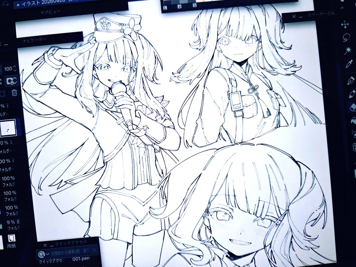 kuro_guu's tweet photo. 無限に線画が増えるよ https://t.co/VZNIgJBHwn