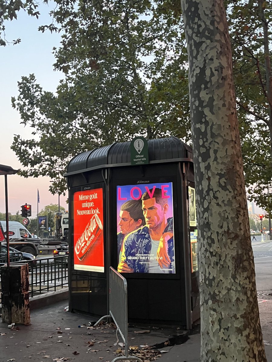 iGrandTheftAuto's tweet photo. As we await the issue going on sale (which we'll cover in-depth the second we see it), advertising posters for LOVE magazine are appearing in Paris, via u/BouchWick on Reddit. https://t.co/xuNFLkoBDS