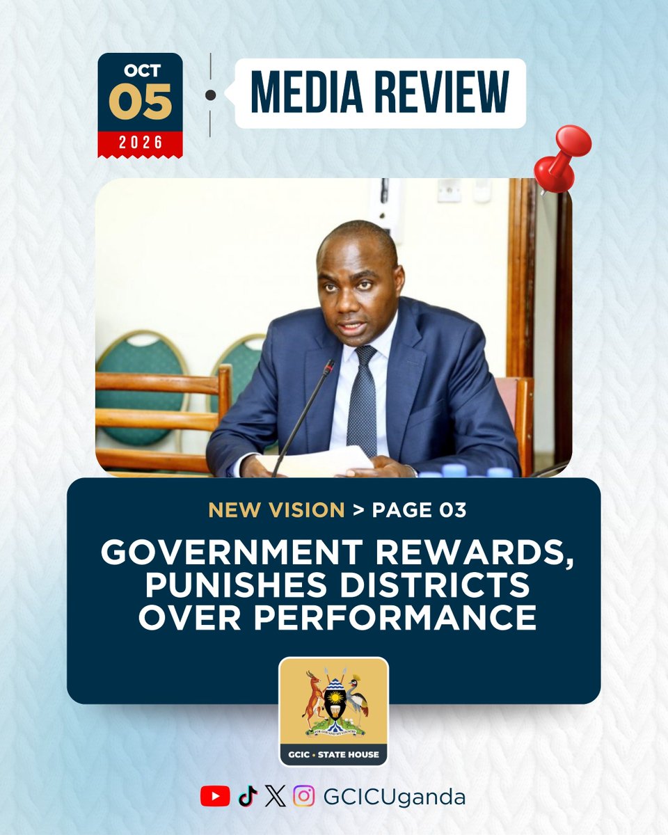 GovUganda's tweet photo. Top-performing local governments have received development grant boosts of up to UGX 1b, while poor performers have lost hundreds of millions of shillings after the Government tied funding allocations to service delivery performance. #OpenGovUg https://t.co/KdBexf5Iv8