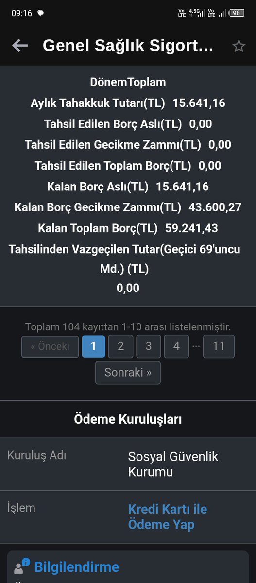 MERQR1's tweet photo. Asıl borç 15.641 TL 
Faiz 43,600 tl https://t.co/XIi4ZOkK3b
