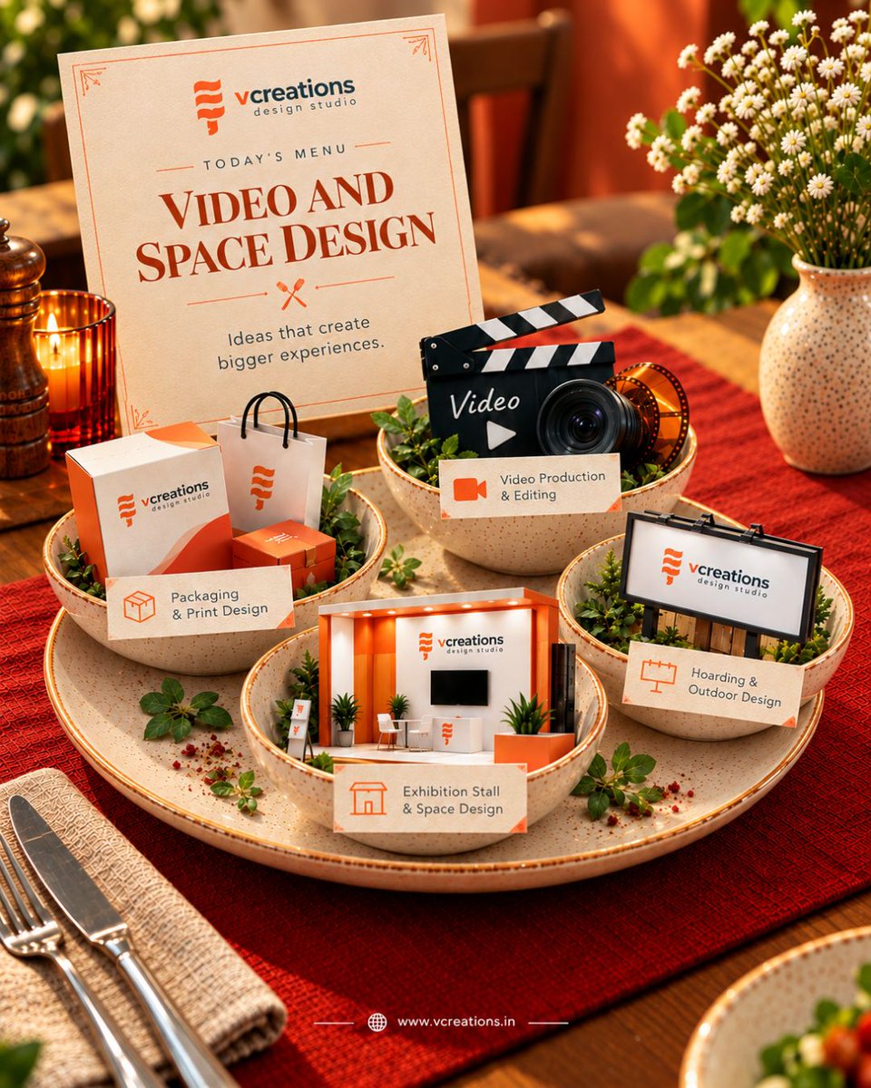 vcreationdesign's tweet photo. Serving creativity, one idea at a time. 🍽️✨
From branding and websites to digital marketing and design, V-Creations helps your brand stand out.

📞 +91 7567868483
📧 info@vcreations.in
🌐 https://t.co/hsKnonAow2

#BrandDesign #CreativeAgency #DigitalMarketing #WebsiteDesign https://t.co/ktY2mdMhQH