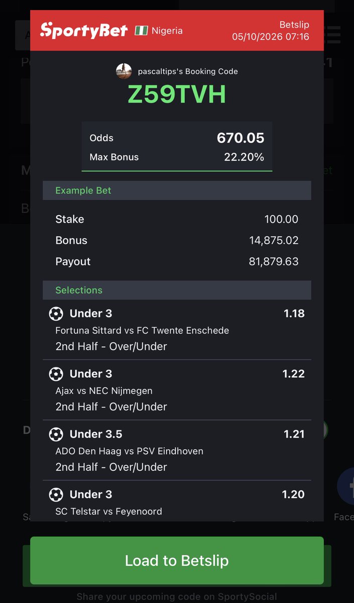 Itzpascal8's tweet photo. INVEST ON IT…!⚽️⚽️
UNDER SCORE 2ND HALF🔥
YOU CAN FLEX IF POSSIBLE 💹
STAKE RESPONSIBLY🔞
REPOST, LIKE &amp; REPOST📌 https://t.co/hBiILZ5qSg