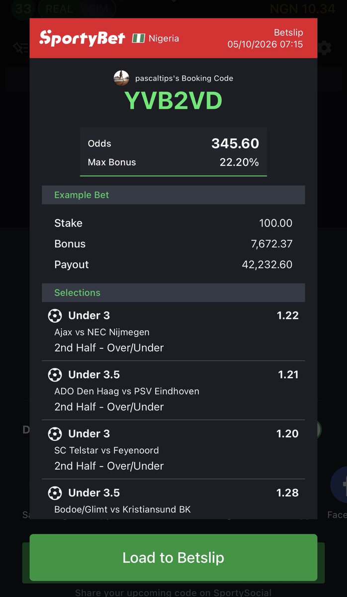 Itzpascal8's tweet photo. INVEST ON IT…!⚽️⚽️
UNDER SCORE 2ND HALF🔥
YOU CAN FLEX IF POSSIBLE 💹
STAKE RESPONSIBLY🔞
REPOST, LIKE &amp; REPOST📌 https://t.co/hBiILZ5qSg