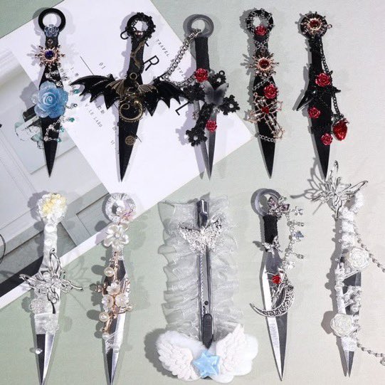 gentleescape's tweet photo. gothic fantasy dagger charms https://t.co/wElJBMHFKh
