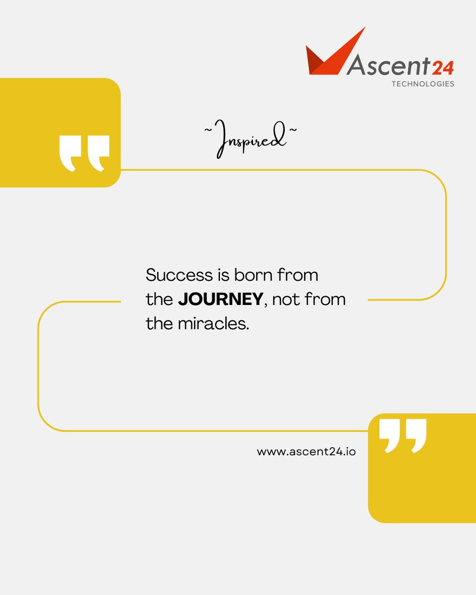 Ascent24T's tweet photo. Every step.
Every setback.
Every lesson.
Every comeback.

Keep moving.
The journey is building the success you’re looking for.

#MondayMotivation #SuccessMindset #Discipline #ascent24technologies #inspiredaily #inspiration https://t.co/x2xRl1tveh