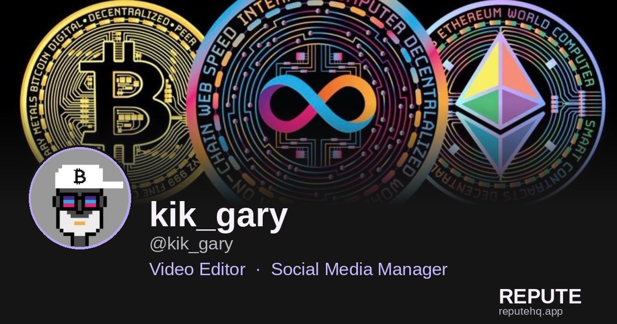 ReputeHQ's tweet photo. @kik_gary is now on Repute.

Work speaks louder when people can verify it.

Build your Web3 reputation.
Join Repute for free — link in bio. https://t.co/cwOKETZ9FJ