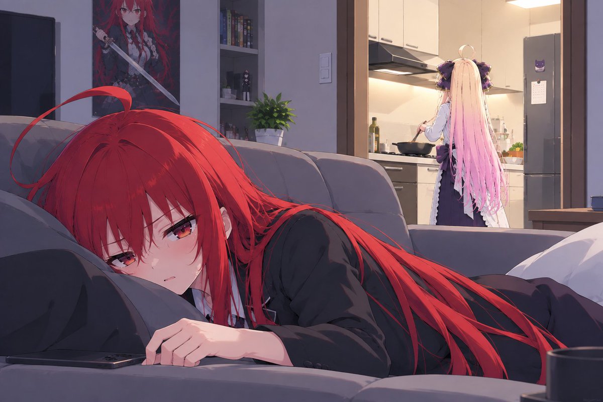 BeneathMoons's tweet photo. 현타온 샤나와 새도우!
#灼眼のシャナ　　　　#작안의샤나 #샤나 #메론빵 #shana #shakugannoshana #シャナ　#しゃくがんのしゃな
#츤데레 #つん명탐정프리큐어 
#AIイラスト #precure #名探偵プリキュア #CureArcanaShadow #キュアアルカナ・シャドウ https://t.co/QYTJz7q9G6