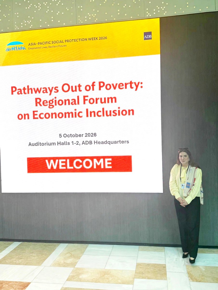 JahanAraWattoo's tweet photo. At ADB Headquarters @ADB_HQ
in Manila for the Regional Forum on Economic Inclusion.
MOPASS @GovtofPakistan
 Inclusion Program was presented by Joint Secretary Khalida Sahiba.
Pakistan continues to work for economic inclusion and support for its vulnerable communities. https://t.co/aItitXQlzX