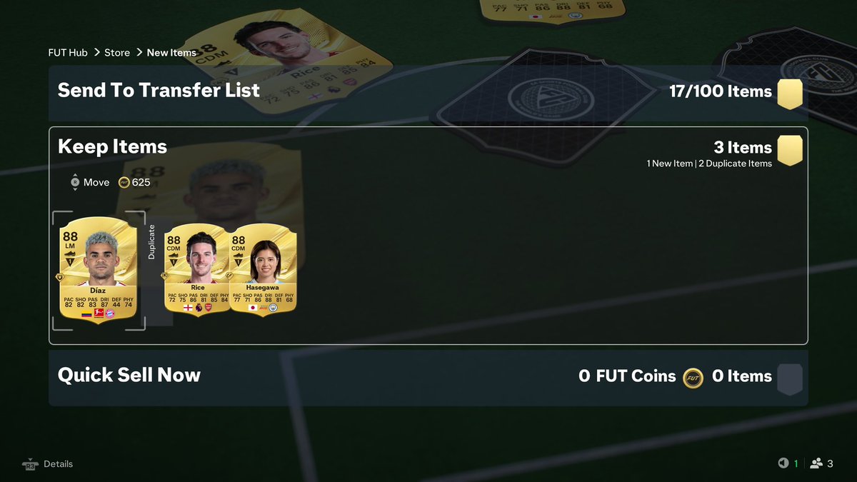 cfcShadow's tweet photo. 13-2 very happy for the 1st WL of the year. 

88x3 was mid, chose TOTW pack and got ANOTHER Chawinga 😂 she’s 200k, so more coins for Pina POTM. 

mvp: Debinha 👑 

#FC27 #Champs #WL https://t.co/cBtFwD2lWn