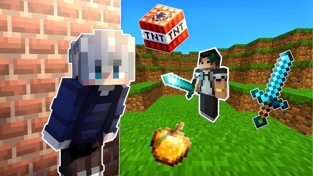 komuMinecraft's tweet photo. ミニゲームのサムネっぽいやつ！！！ https://t.co/iu25UE3WjP