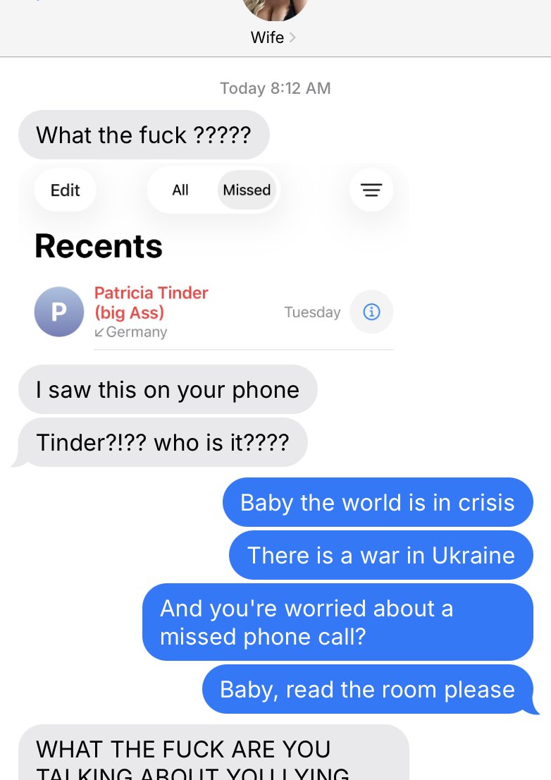 eurofounder's tweet photo. Really concerning how little geopolitical awareness my wife has https://t.co/fLpgih0RDl