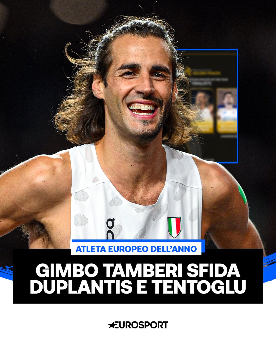 Eurosport_IT's tweet photo. Gimbo te la devi vedere con altri due giganti dell’atletica ma noi facciamo sempre il tifo per te 🇮🇹✈️
Il prestigioso riconoscimento messo in palio da European Athletic verrà assegnato il prossimo 24 ottobre a Losanna 🏆
#Atletica #Tamberi https://t.co/byULrX7w6I