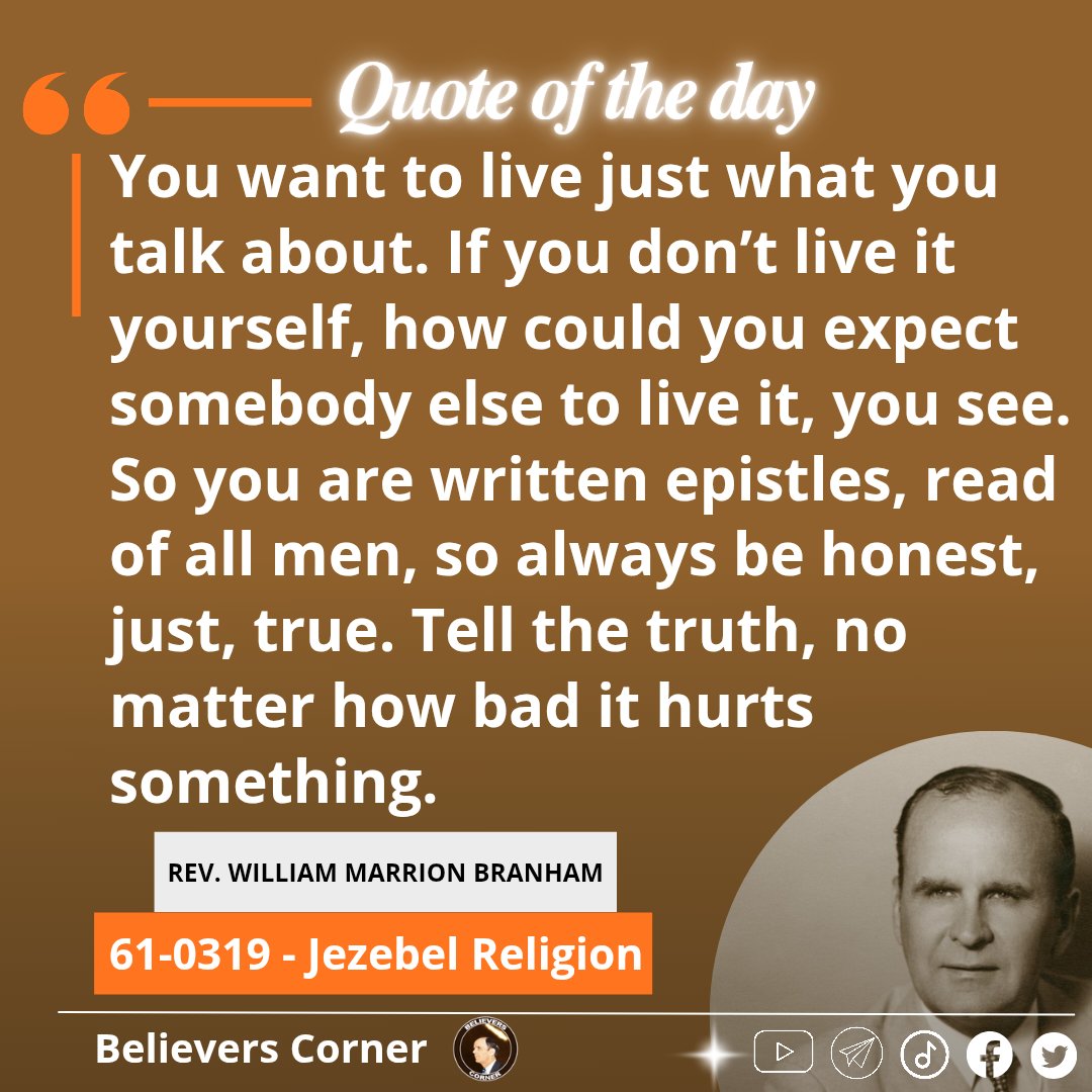 B_corner23's tweet photo. Daily inspiration from William Marrion Branham https://t.co/dpaKJlNRGI