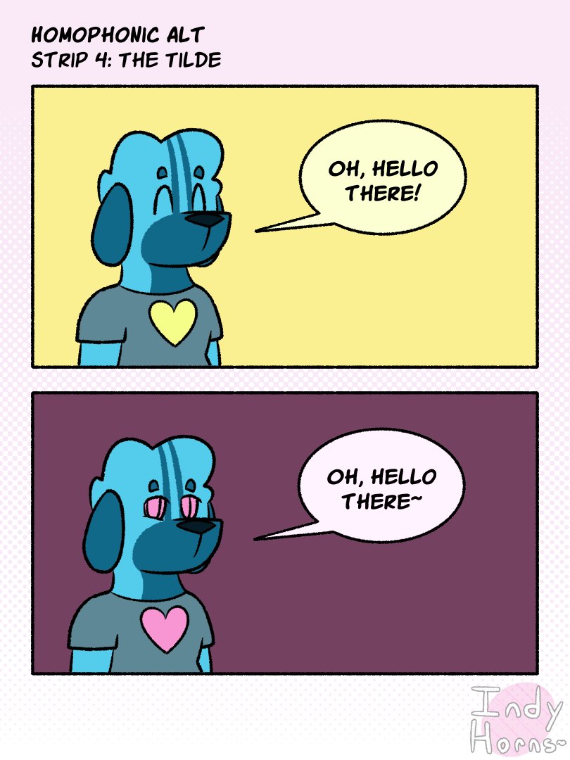 IndyHorns's tweet photo. Yup I'm changing the webcomic name to Homophonic Alt, because not only is it funny, but I don't like how wonky the way I title in on FurAffinity is to differentiate it from the SFW strips.
...I know that this isn't very NSFW but shhhh this webcomic needs content too https://t.co/jpdoxS7tv4