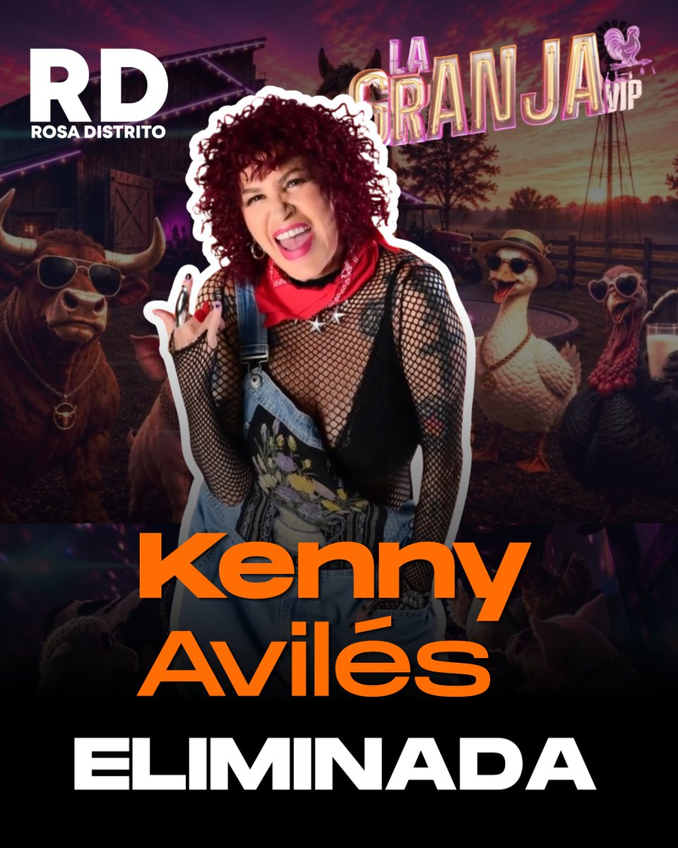kikemth's tweet photo. La rockstar mexicana Kenny Avilés de la mítica banda Kenny y Los Eléctrico  se convirtió en la cuarta eliminada de la segunda temporada de La Granja VIP.

¿Estás de acuerdo con su eliminación?

#RosaDistrito #KennyAviles #KennyYLosElectricos #LaGranjaVIP #TVAzteca https://t.co/UiN5giSj7Y