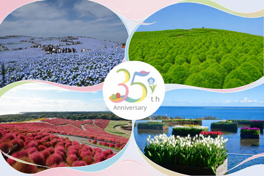 HitachiKaihin's tweet photo. 国営ひたち海浜公園は、令和8年(2026年)10月5日に開園35周年を迎えました。
 これまでご来園いただいたお客様をはじめ、本公園を支え、応援してくださっている地域の皆さまなど、全ての皆さまに心より感謝申し上げます。

#ひたち海浜公園 #hitachiseasidepark #開園35周年 #35th https://t.co/drpdSkOZDZ