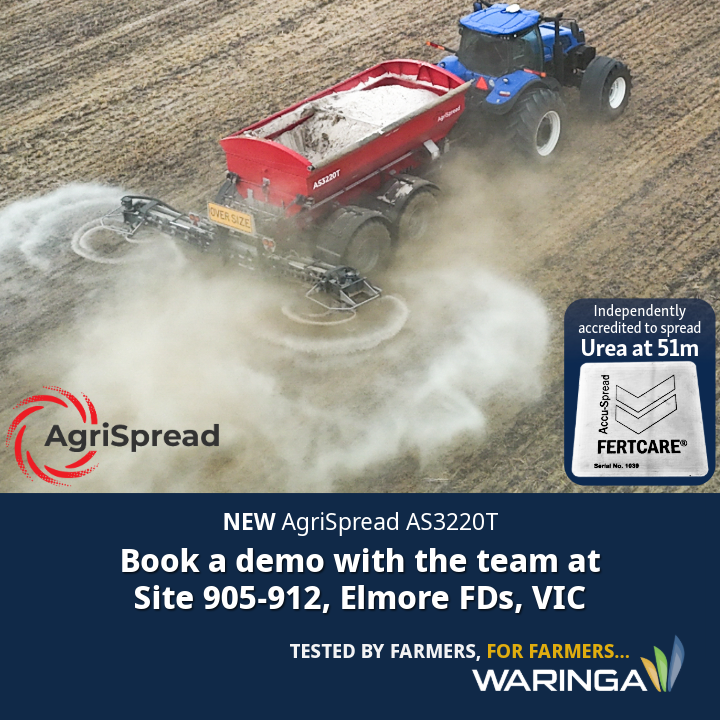 waringaag's tweet photo. π ELMORE FIELD DAYS IS TOMORROW!
The Waringa team are bringing an impressive lineup of machinery to check out, including equipment from @Equalizer_SA and @GBessonSAS
π Sites 905β912
π
6-8 October | Elmore, VIC
#ElmoreFieldDays #Elmore2026 #WaringaDistribution https://t.co/wOSa0AtNvt