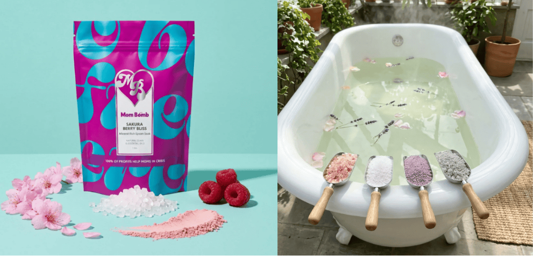 talius's tweet photo. Indulge into some Fall Self-care! Enjoy 15% off Mom Bomb Sakura Berry Bliss Magnesium Soak 6-Pack 1 lb Bags. Great for yourself or as a gift for that stressed out someone!
~100% of proceeds give grants to mothers facing real-life housing/emergency crises. https://t.co/IBVEtfPFHL https://t.co/S4xZS54VK7