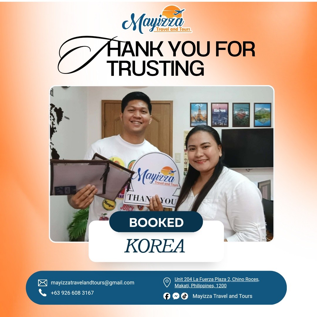 lankan_warrior's tweet photo. South Korea bound! Another successful booking is ready to explore South Korea’s stunning skyline and vibrant culture. Thank you for choosing Mayizza Travel and Tours for your travel arrangements. https://t.co/Yp2v5pJlmO