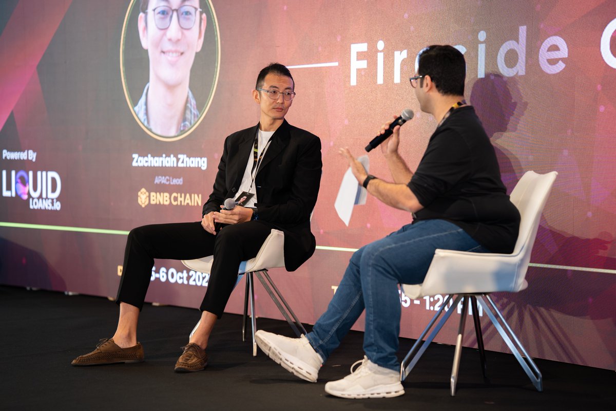 CoinFerenceX's tweet photo. That’s a wrap on our fireside chat! 🎙️

A huge thank you to our speakers for an incredible session unpacking whether blockchain rails can unlock the next generation of global yield:

• Zachariah Zhang | APAC Lead, @BNBCHAIN 
Moderated by:
• @ARafayGadit | Co-Founder & CCO, @ZIGFinance

Stay tuned for more updates from Gardens by the Bay! 🇸🇬
#CoinFerenceX #TheBestEvent