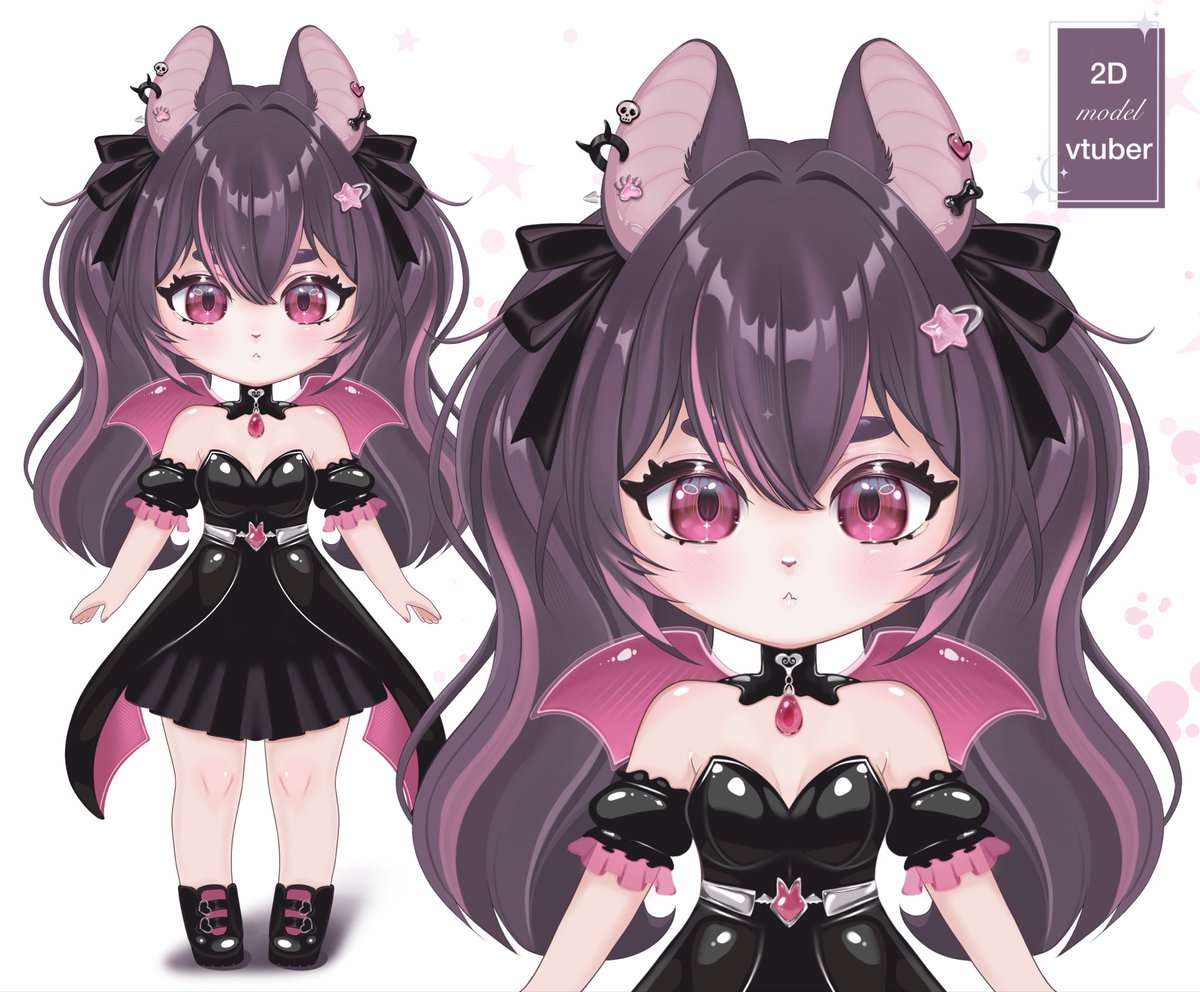 AltairStarkk's tweet photo. @Nylunie Hello!  I draw vtuber models in chibi style ✨ if you have any questions, you can write to me in a message https://t.co/oMz3Bs2OEM