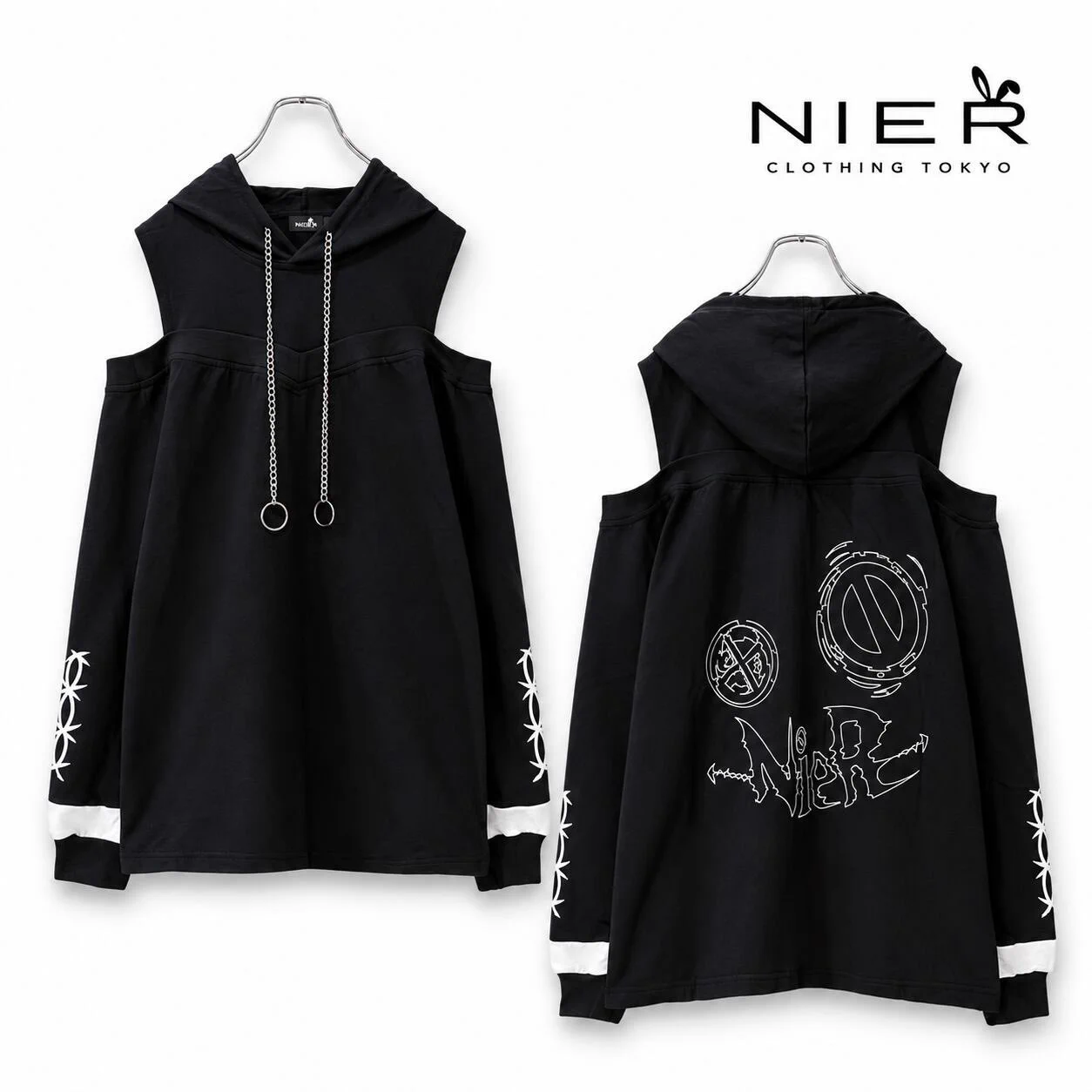 NIER CLOTHING в X: „UNISEX OFF-SHOULDER DESIGN PARKA【FACE LOGO