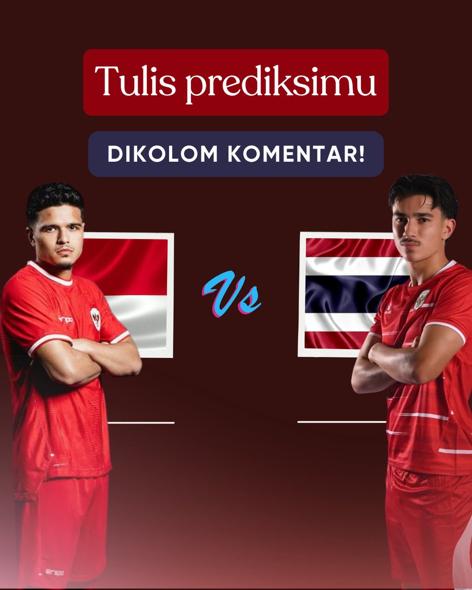 javaupdateid's tweet photo. 🇮🇩 SATU LANGKAH LAGI, GARUDA!
Indonesia akan menghadapi Thailand di Final FIFA Futsal Asian Cup 2026! 🔥

🗓️ Senin, 5 Oktober 2026
🕗 20.00 WIB

Saatnya bawa semangat Merah Putih. ❤️🤍
Prediksi skor kalian berapa? 👀👇

#indonesiavsthailand #timnasindonesia  #Javaupdate https://t.co/VoFeCmpWY1
