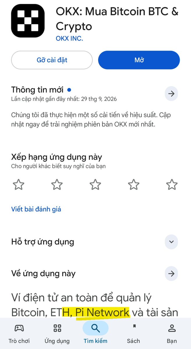 hoanggcp2's tweet photo. Sàn OKX đã tuân thủ luật lệ crypto ở Mỹ.
Tiểu sử của ứng dụng OKX cũng đã nhắc về #pinetwork, hãy chờ đón những điều thú vị sắp được diễn ra. https://t.co/2pyoCHFMVA