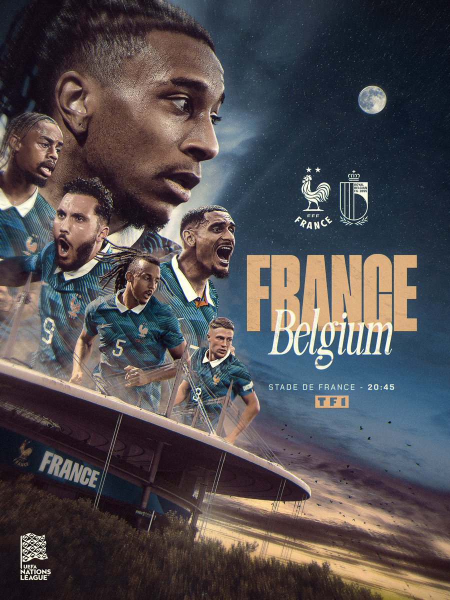 FrenchTeam's tweet photo. 𝑭𝒊𝒏𝒂𝒍 𝒎𝒂𝒕𝒄𝒉 𝒐𝒇 𝒕𝒉𝒆 𝒊𝒏𝒕𝒆𝒓𝒏𝒂𝒕𝒊𝒐𝒏𝒂𝒍 𝒃𝒓𝒆𝒂𝒌! 👊

Les Bleus take on Belgium again at the Stade de France this evening 🔥

🇫🇷🇧🇪 #FRABEL https://t.co/zBcaeOmfXl