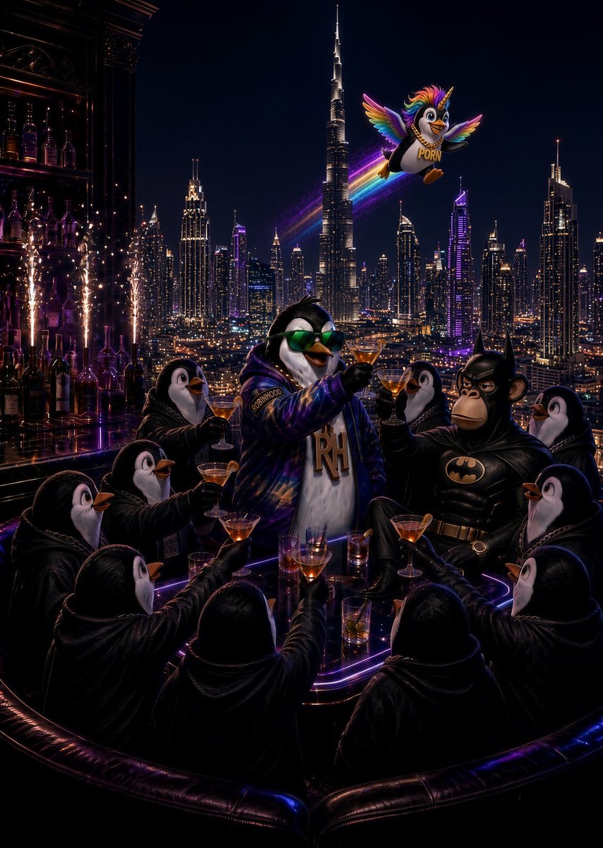Pengasus1999's tweet photo. They asked for a toast.
I looked at @IAmCryptoWolfy and raised it.
$PENGUIN pulled up. The table already knew. $PORN @PenguinPad_xyz https://t.co/C9lwImpdBs