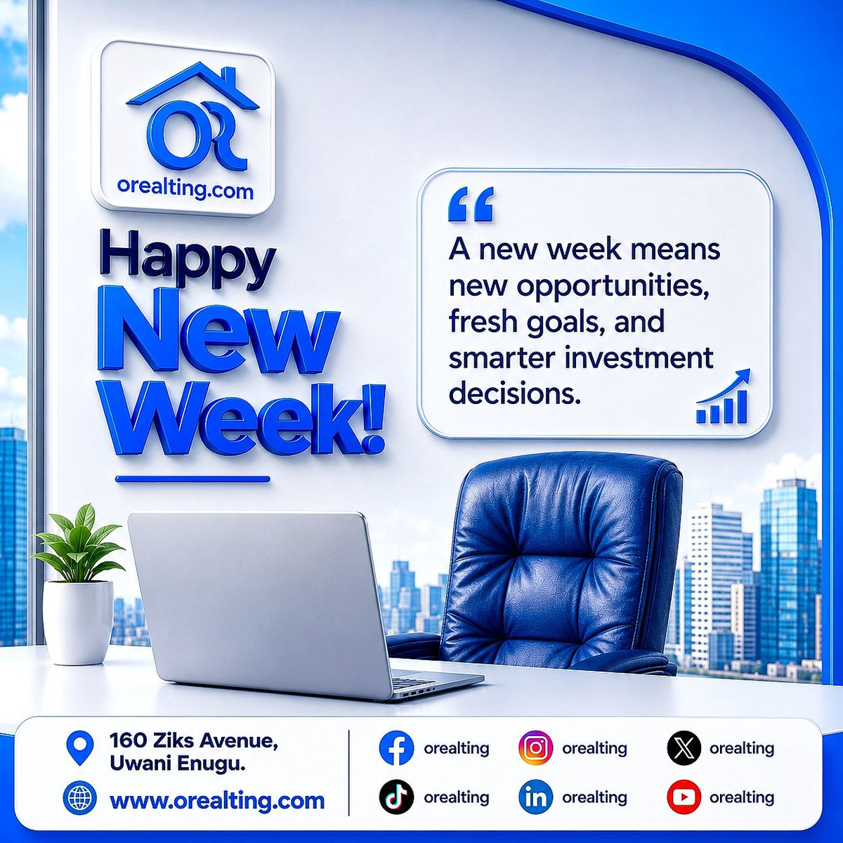Orealting's tweet photo. A new week means new opportunities, fresh goals, and smarter investment decisions.

Make it count! https://t.co/XxillK2OjX