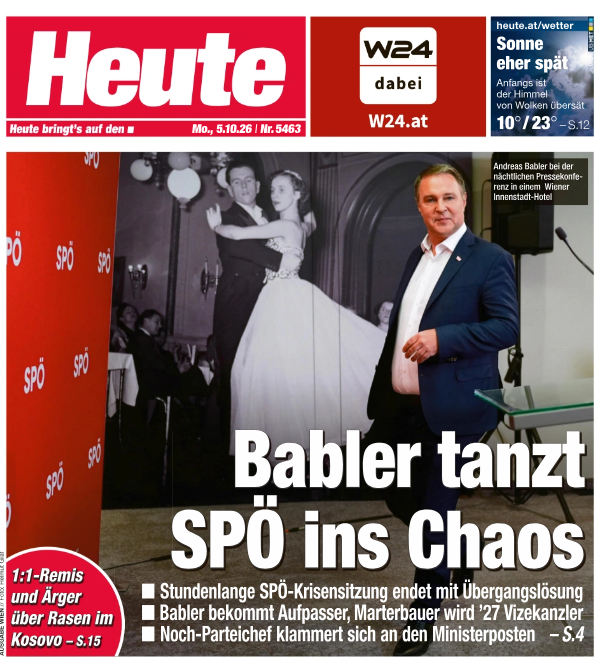 fuers_Volk's tweet photo. Ich lach mich schlapp, "Stapler-Andi" hat alle SPÖ-Landeschefs übertölpelt! Dies sagt schon einiges aus, über die nicht all zu hellen "Parteibuch-Leuchten". Aber egal, Hauptsache der Blablerer bleibt auf immer u ewig Minister, mit den dazugehörenden Pensionsansprüchen... 🤪 https://t.co/iN6HEo7utC