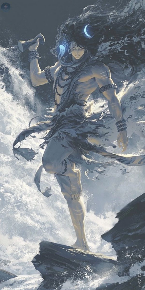 Akara__1's tweet photo. Ganga roaring, damru beating. 

The cosmic dance begins. 🌊🔱

✨Shiva Tandava ✨

#Shiva #Tandava #Mahadev #Damru #CosmicDance https://t.co/dsPN8E4TET