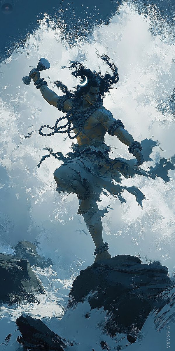 Akara__1's tweet photo. Ganga roaring, damru beating. 

The cosmic dance begins. 🌊🔱

✨Shiva Tandava ✨

#Shiva #Tandava #Mahadev #Damru #CosmicDance https://t.co/dsPN8E4TET