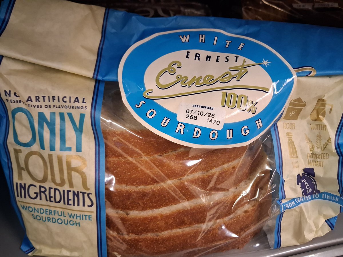 A1an_M's tweet photo. Only 4 ingredients!

Wheat flour, water, salt and fermented flour*

* Pʟᴜs ɢᴏᴠᴇʀɴᴍᴇɴᴛ ᴍᴀɴᴅᴀᴛᴇᴅ "ғᴏʀᴛɪғɪᴄᴀᴛɪᴏɴ" ᴡʜɪᴄʜ ɪs ᴋɴᴏᴡɴ ᴛᴏ ʙᴇ ʜᴀʀᴍғᴜʟ ᴛᴏ ᴍᴀɴʏ ᴘᴇᴏᴘʟᴇ, ʙᴜᴛ ᴡᴇ ᴡᴏɴ'ᴛ ᴍᴇɴᴛɪᴏɴ ᴛʜᴀᴛ.

Down with this. Sign the petition below. https://t.co/HiLSGBuOVN